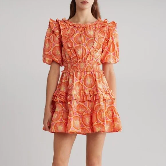 ciara orange dress Ciara Mini Dress hanger boutique vb